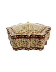 Persian Inlay Wood Candy/Nut Box FV
