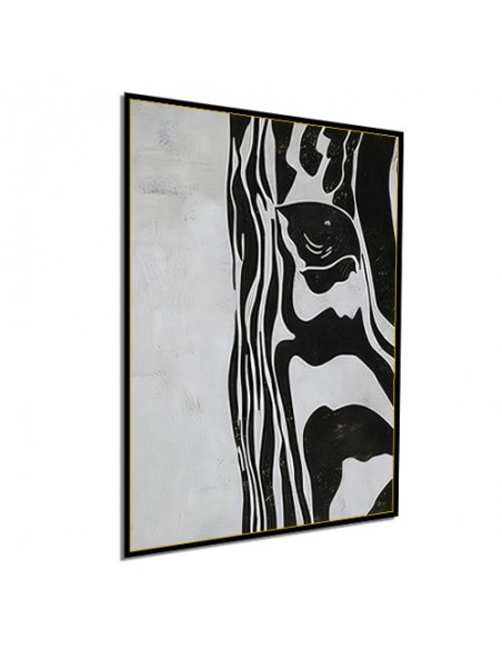 Zebra-Z | Acrylic Color | Abstract Painting Canvas Tableau