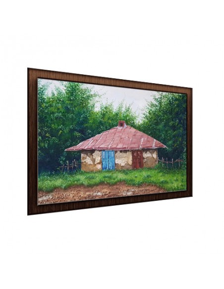 Singular Painting The Country House by Narges Amini - Left Angle