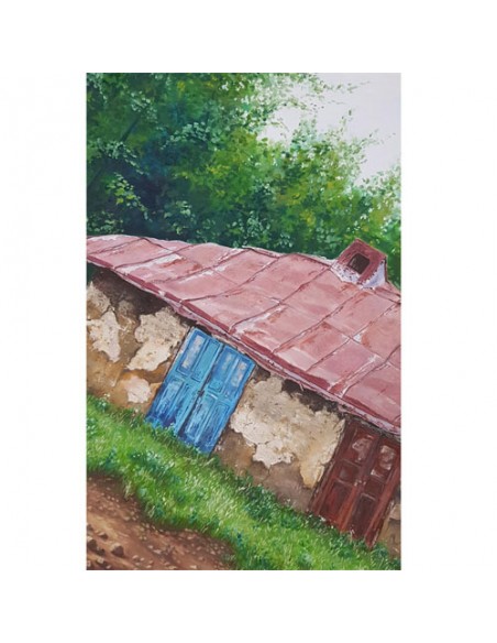 Singular Painting The Country House by Narges Amini - Zoom In-1