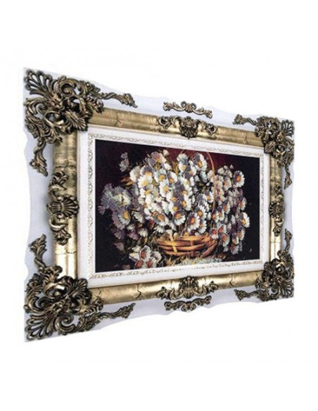 Flower Pot v01 High KPSI Tableau Rug (Pictorial Carpet) Left Angle