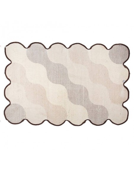 Zarbaf Decorative Doormat With Wave Pattern Rc-161 back view