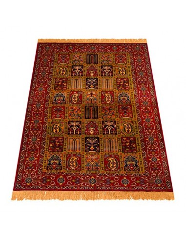 Khorasan Hand-woven Silk Carpet Rc-165 full view