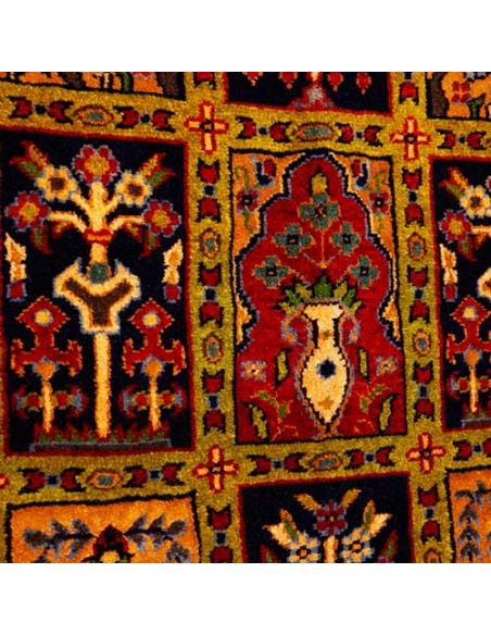 Khorasan Hand-woven Silk Carpet Rc-165 details