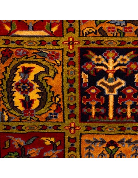 Khorasan Hand-woven Silk Carpet Rc-165 center view