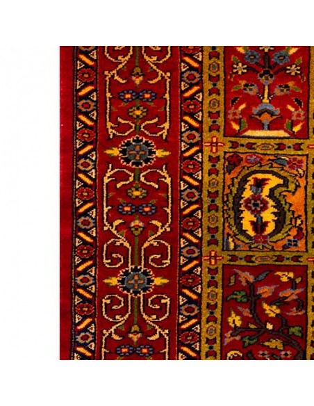 Khorasan Hand-woven Silk Carpet Rc-165 side view