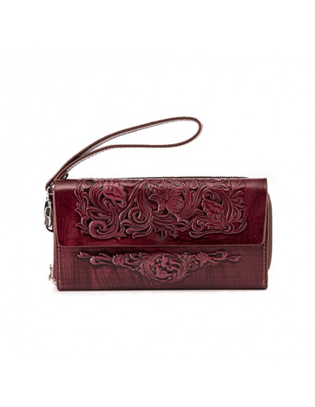 flower-patterned-crimson-leather-wallet flower-patterned-crimson-leather-wallet