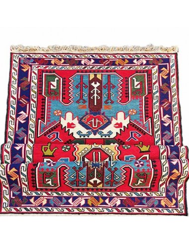 Tabriz hand-woven Kilim Rc-170 up top view
