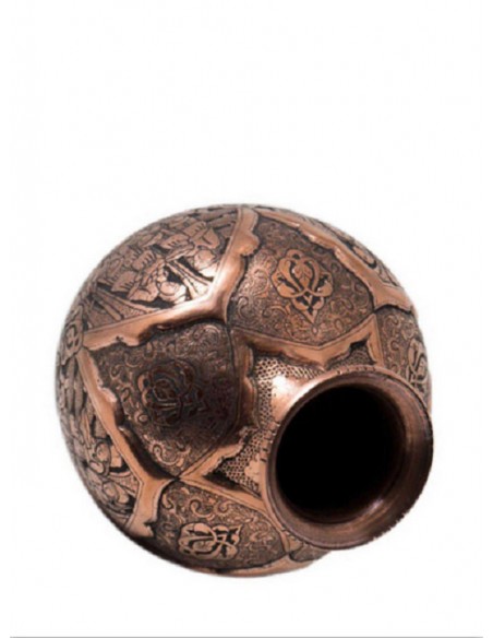 the flower vase on top of the table