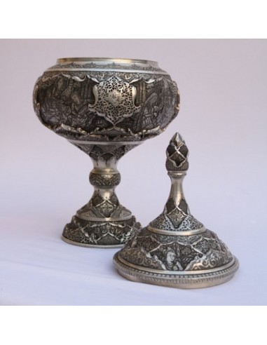 Hand Embossed Copper Candy bowl HC-660 FV2