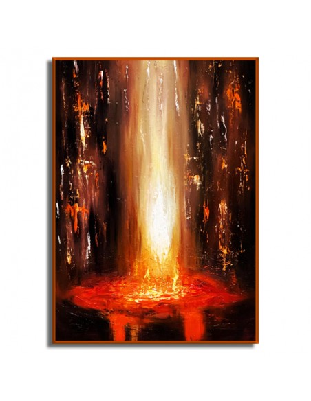 Decorative Abstract Painting "Magma Outburst AG-14" Full View