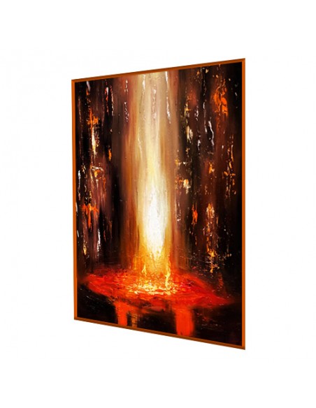 Decorative Abstract Painting "Magma Outburst AG-14" Right Angle