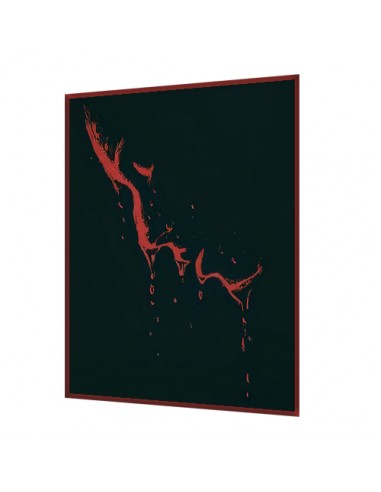 Abstract acrylic painting The "Leaking Face AG-57" Right Angle