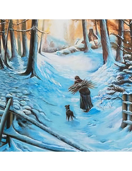 Curio decorative oil painting canvas "Winter Sunset AG-58" Zoom In-2