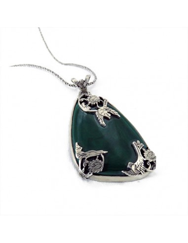 COAI Adjustable Round Donut Malachite Pendant Grounding Stone Protection  Necklace - Walmart.com