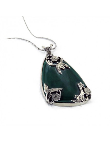silver-pendant-malachite-stone silver-pendant-malachite-stone