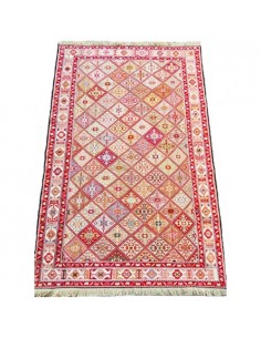 Tabriz Hand-woven Silk Kilim With Imaginary Design Rc-173 full view