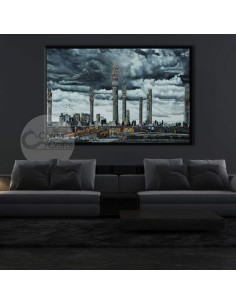 Original Painting Canvas "The Ancient Persepolis" Full View 2