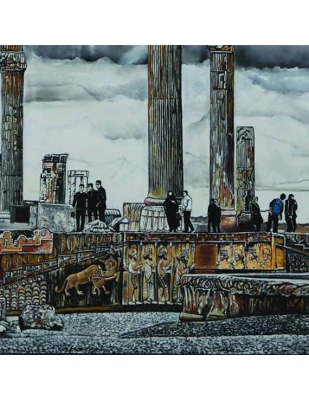 Original Painting Canvas "The Ancient Persepolis" Zoom In-1