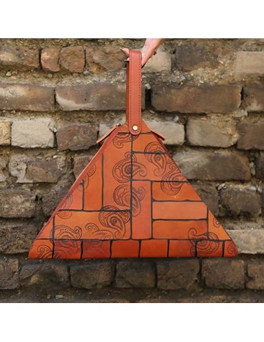 Handmade Triangular Leather Shoulder Bag | Special Bag