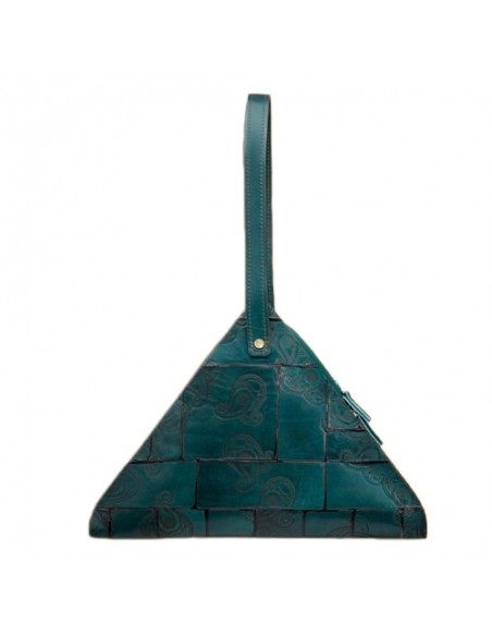 Handmade Triangular Leather Shoulder Bag | Special Bag Handmade Triangular Leather Shoulder Bag | Special Bag