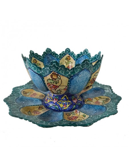 Hand Painted Classy Bowl & Plate FV Hand Painted Classy Bowl & Plate FV