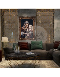 Machine-woven pictorial carpet "Motherhood AG-75" Full View 2