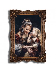 Machine-woven pictorial carpet "Motherhood AG-75" Full View