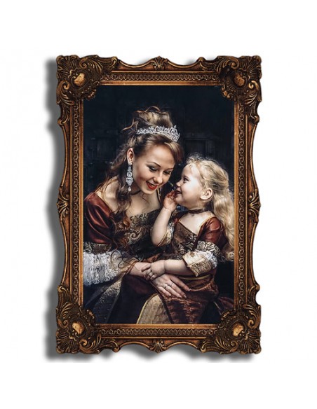 Machine-woven pictorial carpet "Motherhood AG-75" Full View