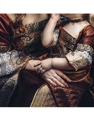 Machine-woven pictorial carpet "Motherhood AG-75" Lower Zoom In