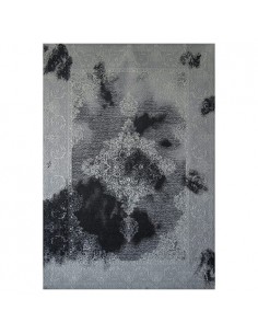 Machine-woven 4'X7' Grey Vintage Rug Rc-179