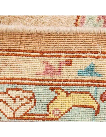 Tabriz Hand-woven Luxury Carpet Rc-180 back view