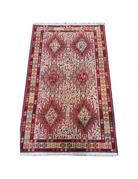 Tabriz Hand-woven Kilim With Imaginary Design Rc-184 full view