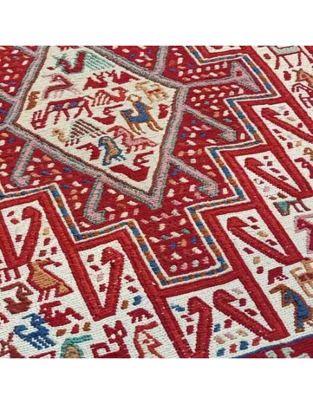 Tabriz Hand-woven Kilim With Imaginary Design Rc-184 center view
