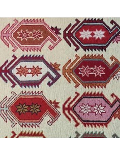 Tabriz Hand-woven Wool Kilim Rc-186 full view 2