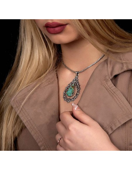 silver-turquoise-pendant-on-model