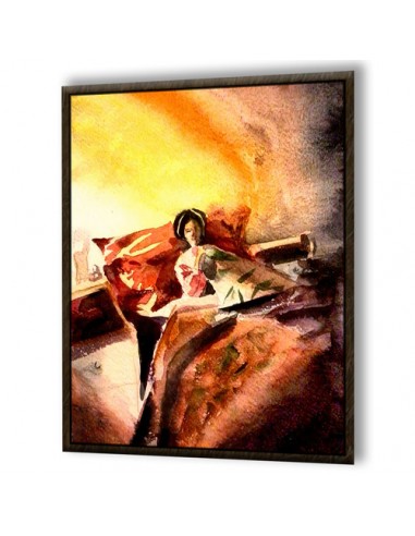 "Sufferer AG-148" watercolor cardboard painting right angle