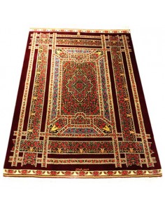 Qom Hand-woven All Silk Carpet Rc-191 full view