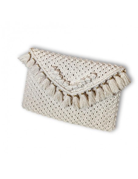 Handmade Macrame Clutch Bag| High-quality Macrame Lined Bag