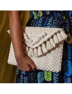 Handmade Macrame Clutch Bag| High-quality Macrame Lined Bag 2