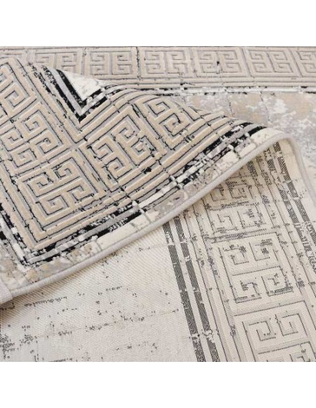 Machine-woven Artificial Silk Vintage Rug Rc-198 back view