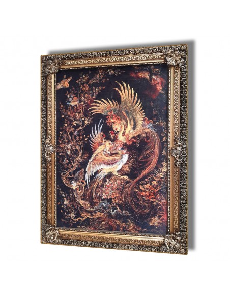 "Phoenix Fight AG-723" miniature machine-made tableau rug (tableau rug)