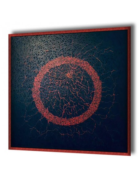 The Fractured Circle AG-724 Calligraphy Painting Tableau Best Buy Right Angle