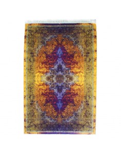 Machine-woven Purple, Yellow, Orange, Blue Area Rug Rc-205 full view
