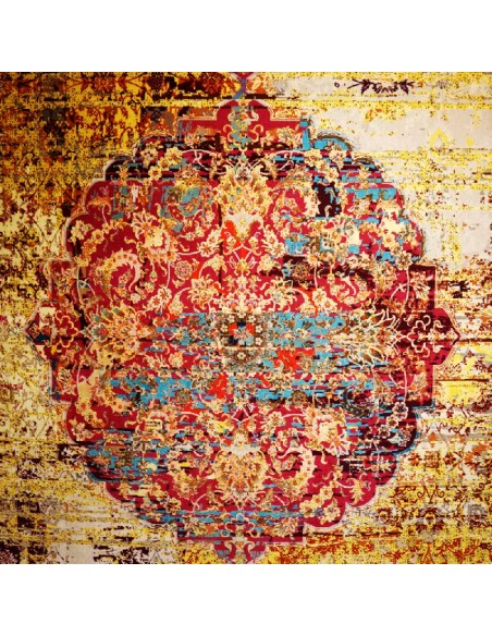 Machine-woven Artificial Silk Rug Rc-210