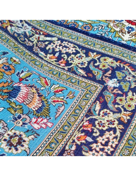 Semnan Hand-woven Wool Carpet Rc-211 back view