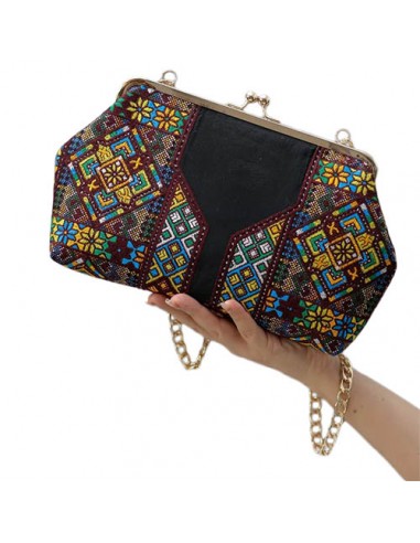 Handmade Needlepoint Clutch Bag | Bag with Detachable Strap