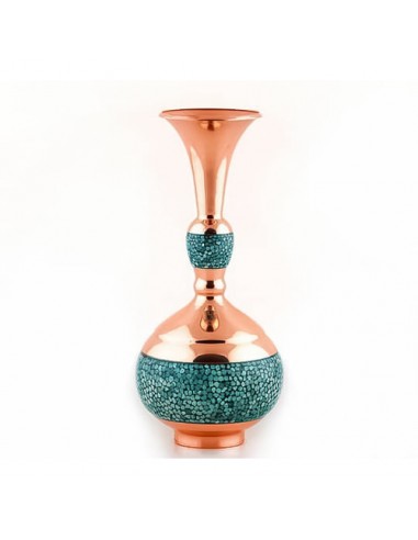 Blue Turquoise Copper Flower Pot HC-756 FV
