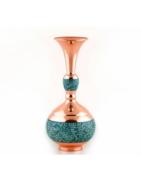Blue Turquoise Copper Flower Pot HC-756 FV