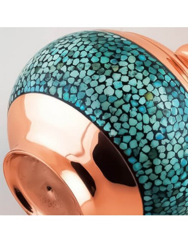 Blue Turquoise Copper Flower Pot HC-756 ZI